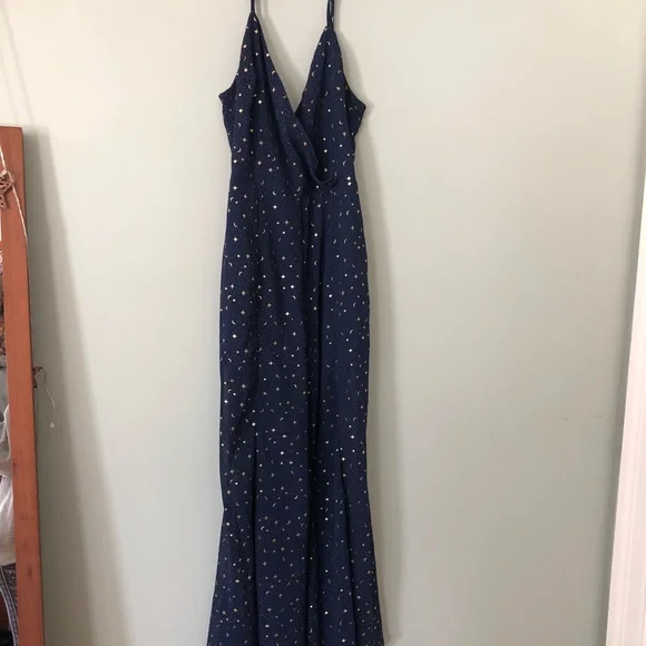 Dreamy Celestial Stars and Moons Dressy Jumpsuit - Picture 1 of 12